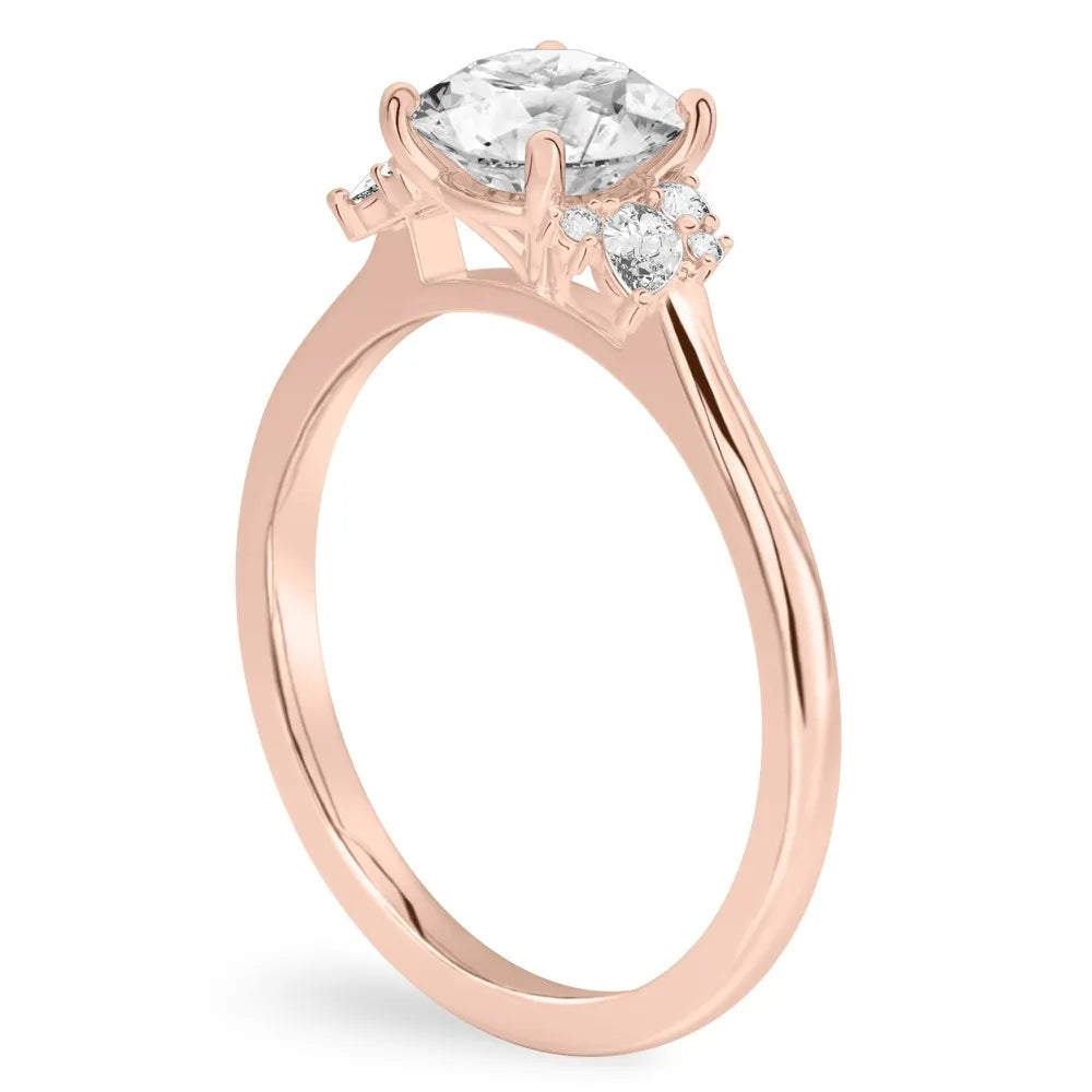 Beautiful Chaos Pear & Round Cluster Engagement Ring