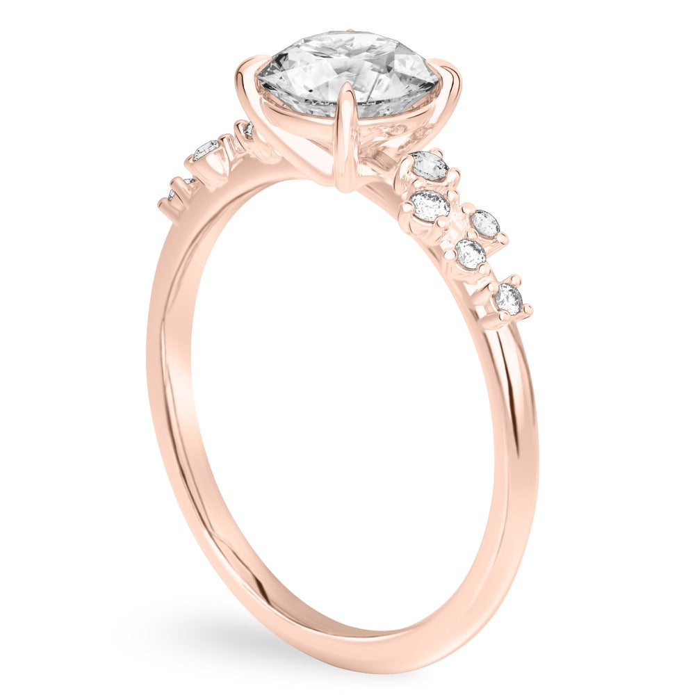 Magic Ring Scattered Diamond Engagement Ring
