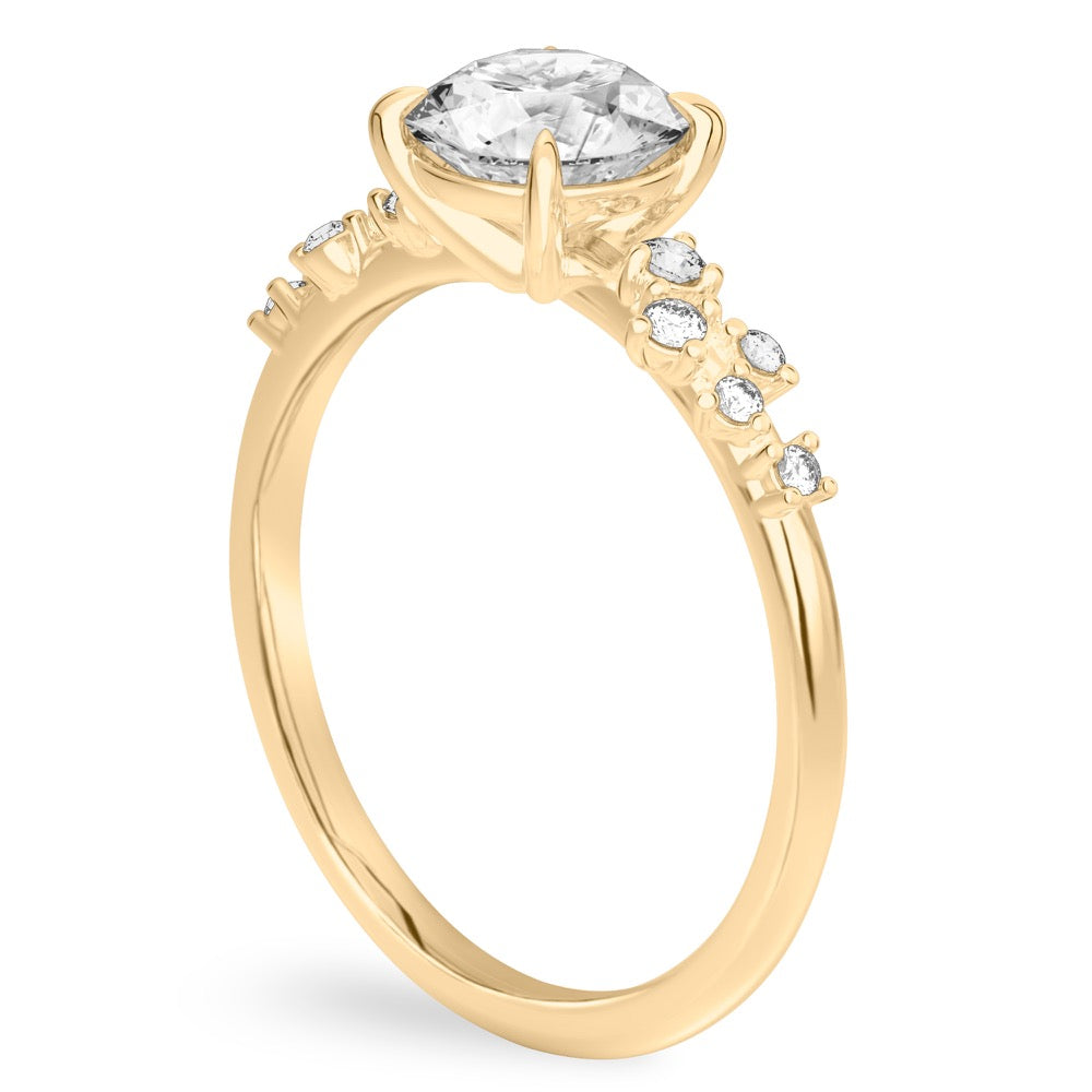 Magic Ring Scattered Diamond Engagement Ring