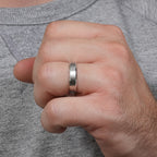 Bevel Beveled Edge Satin Finish Band
