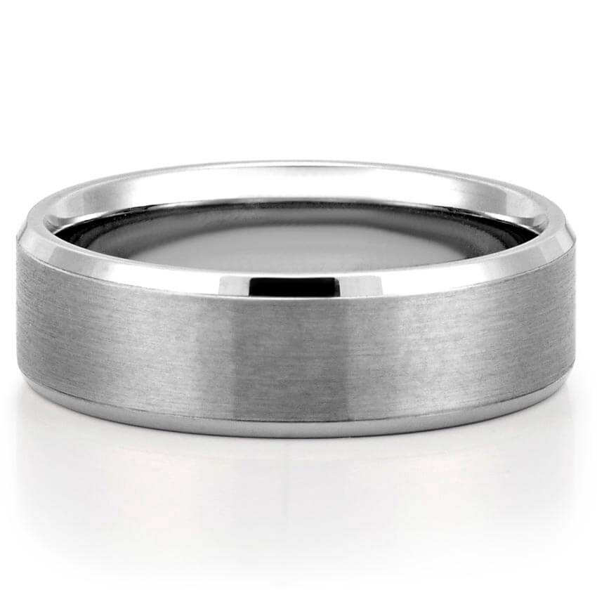 Bevel Beveled Edge Satin Finish Band
