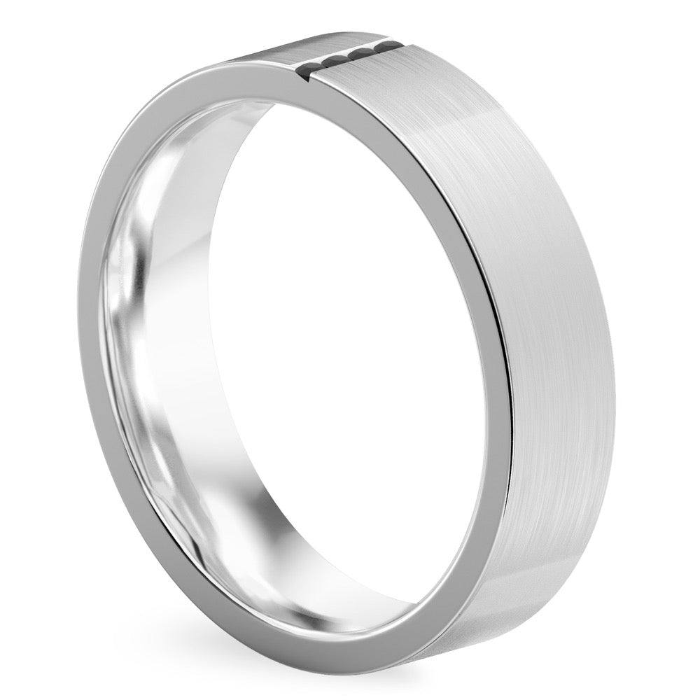 Jett Black Diamond Wedding Band