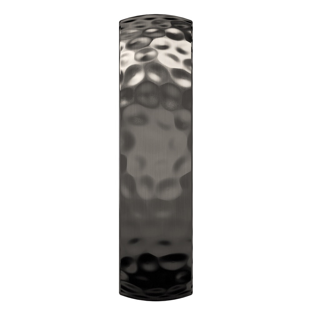 Ash Black Hammered Wedding Band