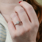 Jemma Cathedral Six Prong Engagement Ring