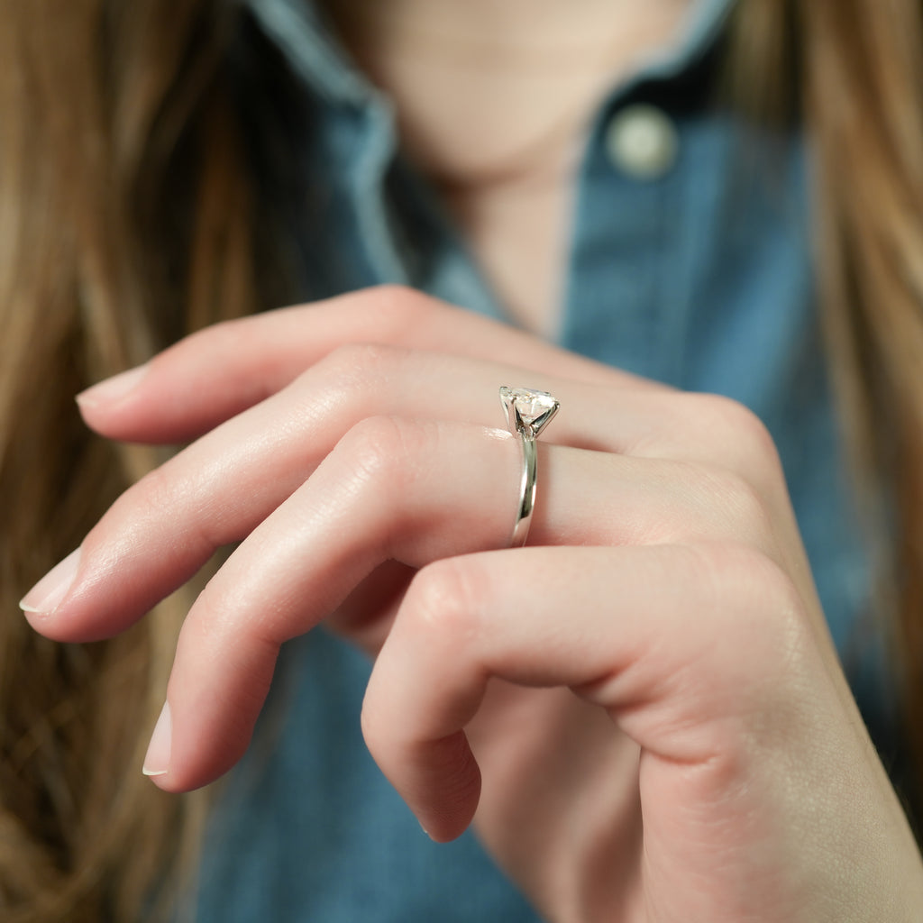 Asha Classic Solitaire Engagement Ring