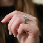 Beautiful Chaos Pear & Round Cluster Engagement Ring