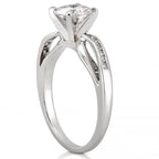 Lily Engagement Ring with a Ribbon Design
