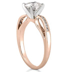 Lily Engagement Ring with a Ribbon Design