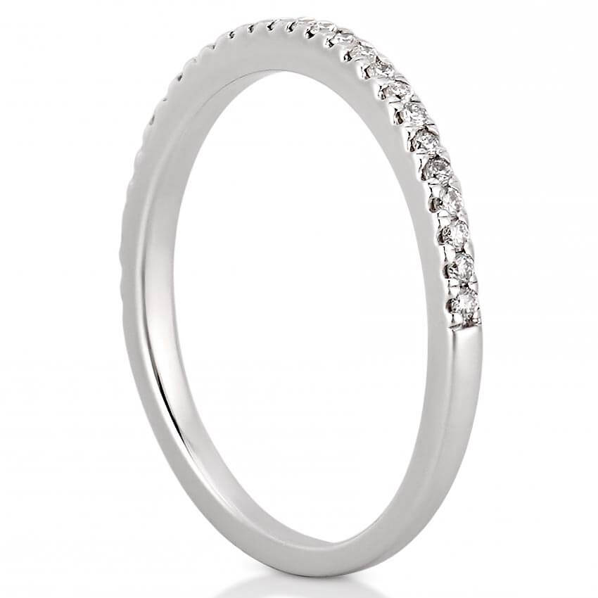 Abila Band Slightly Curved Diamond Wedding Band