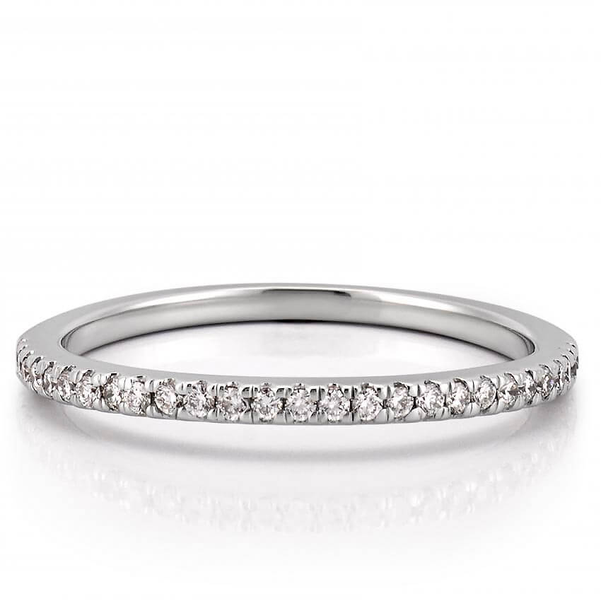 Abila Band Slightly Curved Diamond Wedding Band