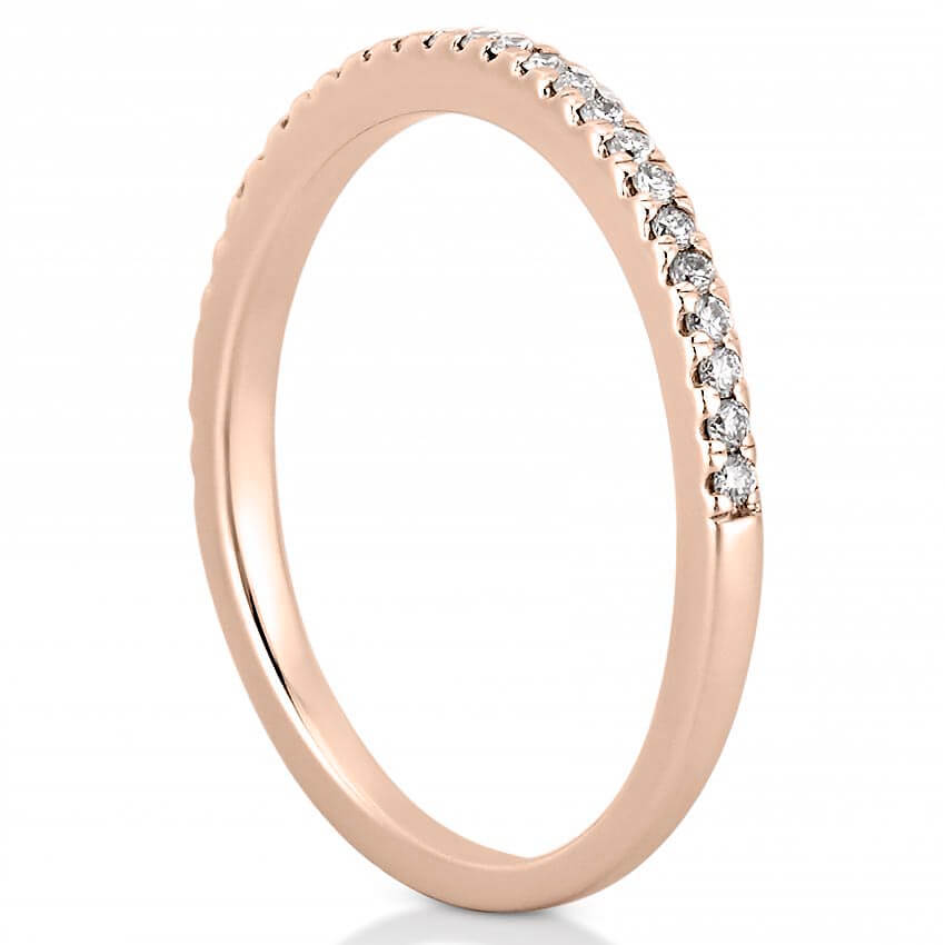 Abila Band Slightly Curved Diamond Wedding Band