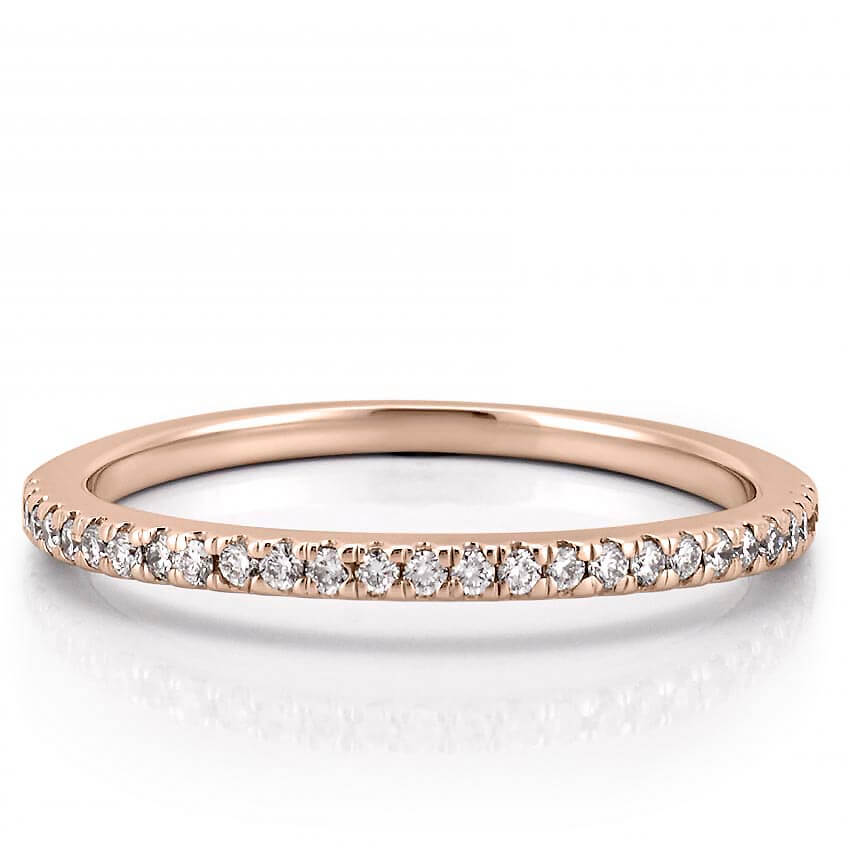 Abila Band Slightly Curved Diamond Wedding Band