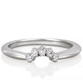 Crescent Band Curved Tiara Wedding Band
