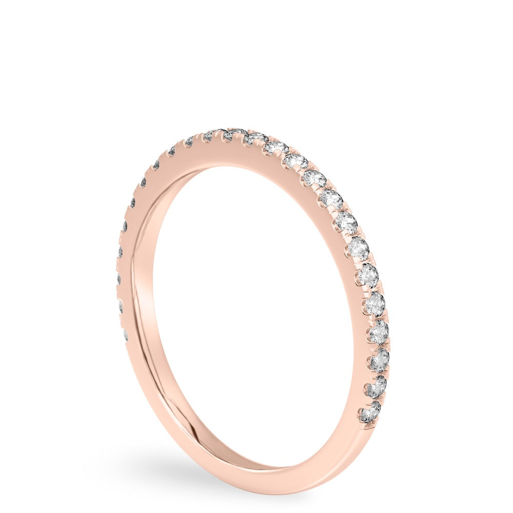 Celeste Band Delicate Pavé Diamond Wedding Band