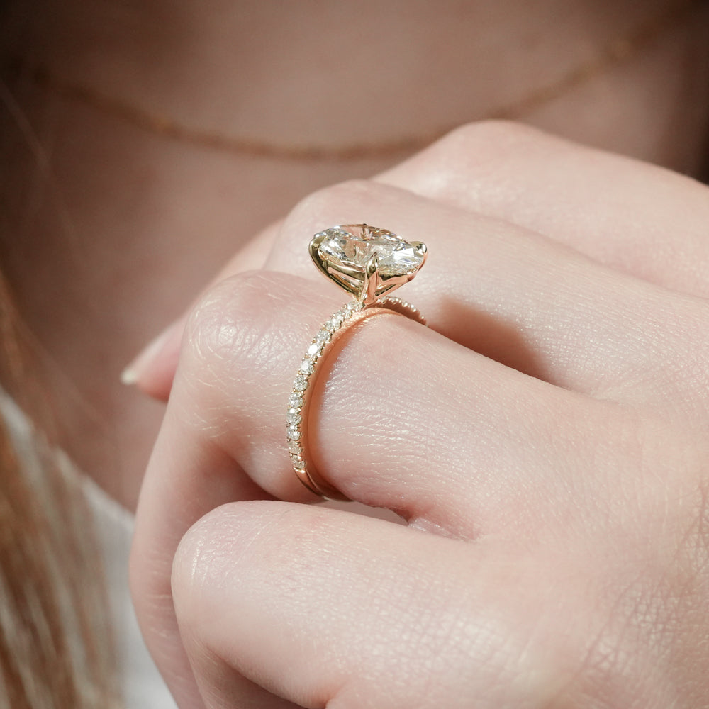 Celine Delicate Pave Engagement Ring