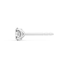Ripple Earrings Round Diamond Solitaire Earrings