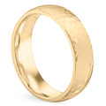 Maverick Hammered Domed Wedding Band