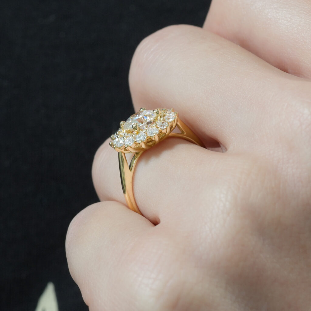 Harlow Double Halo Engagement Ring