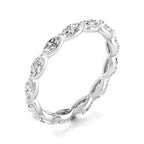 Petite Marquise Eternity Band 2mm East West Marquise Eternity Band