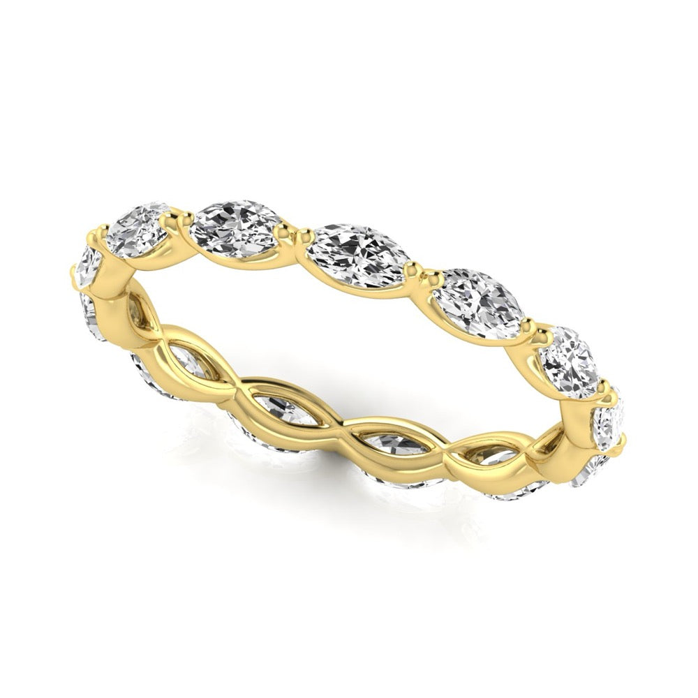 Petite Marquise Eternity Band 2mm East West Marquise Eternity Band