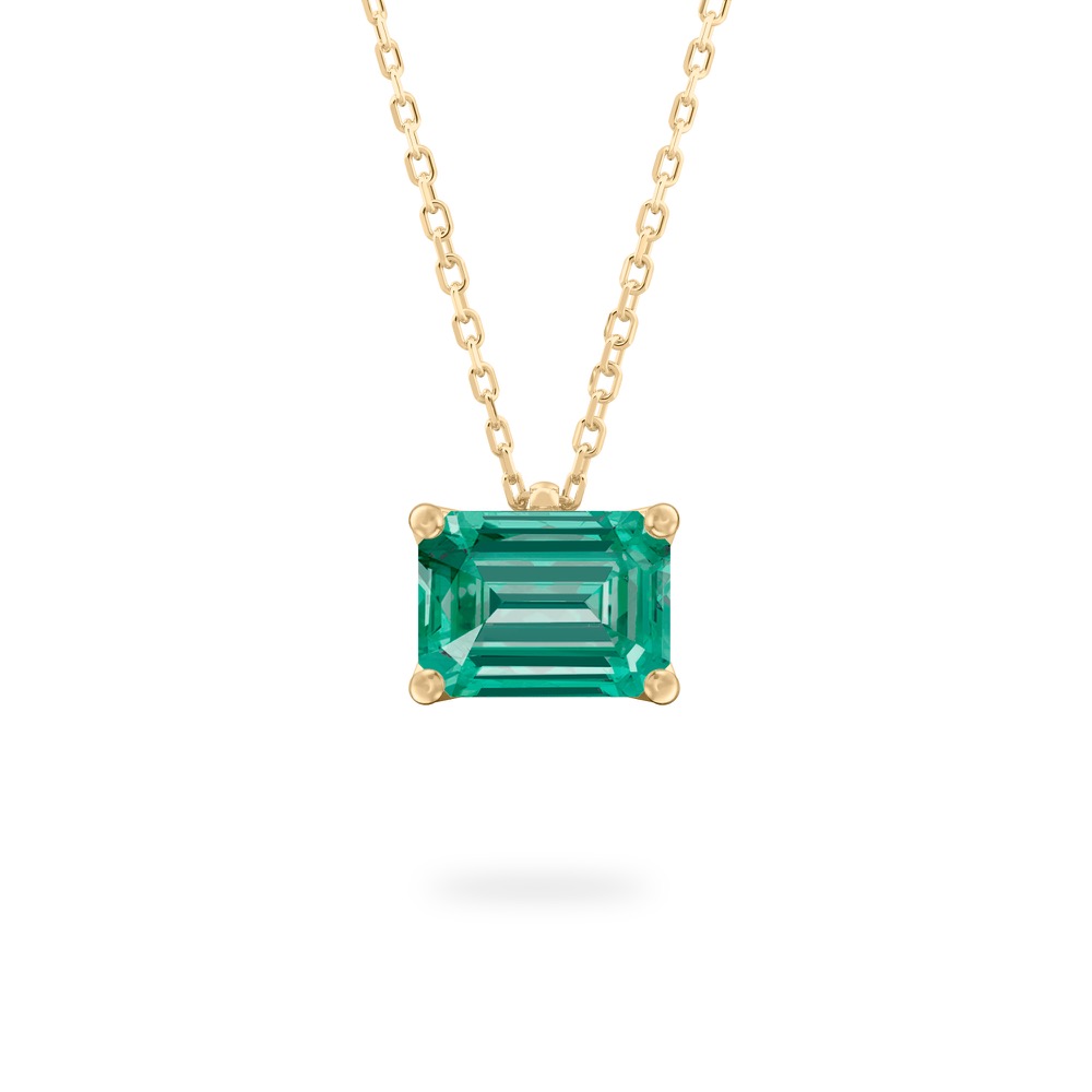 Green Sapphire Ripple Necklace