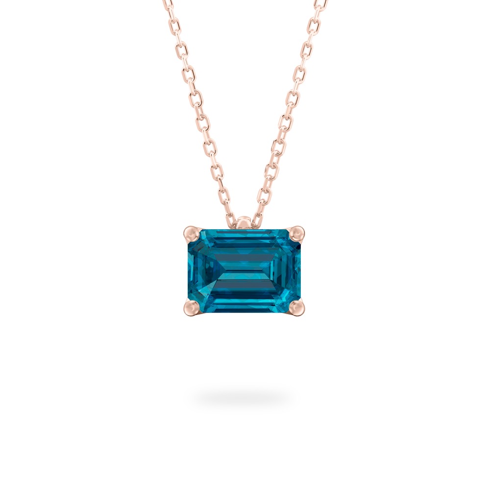 London Blue Topaz Ripple Necklace