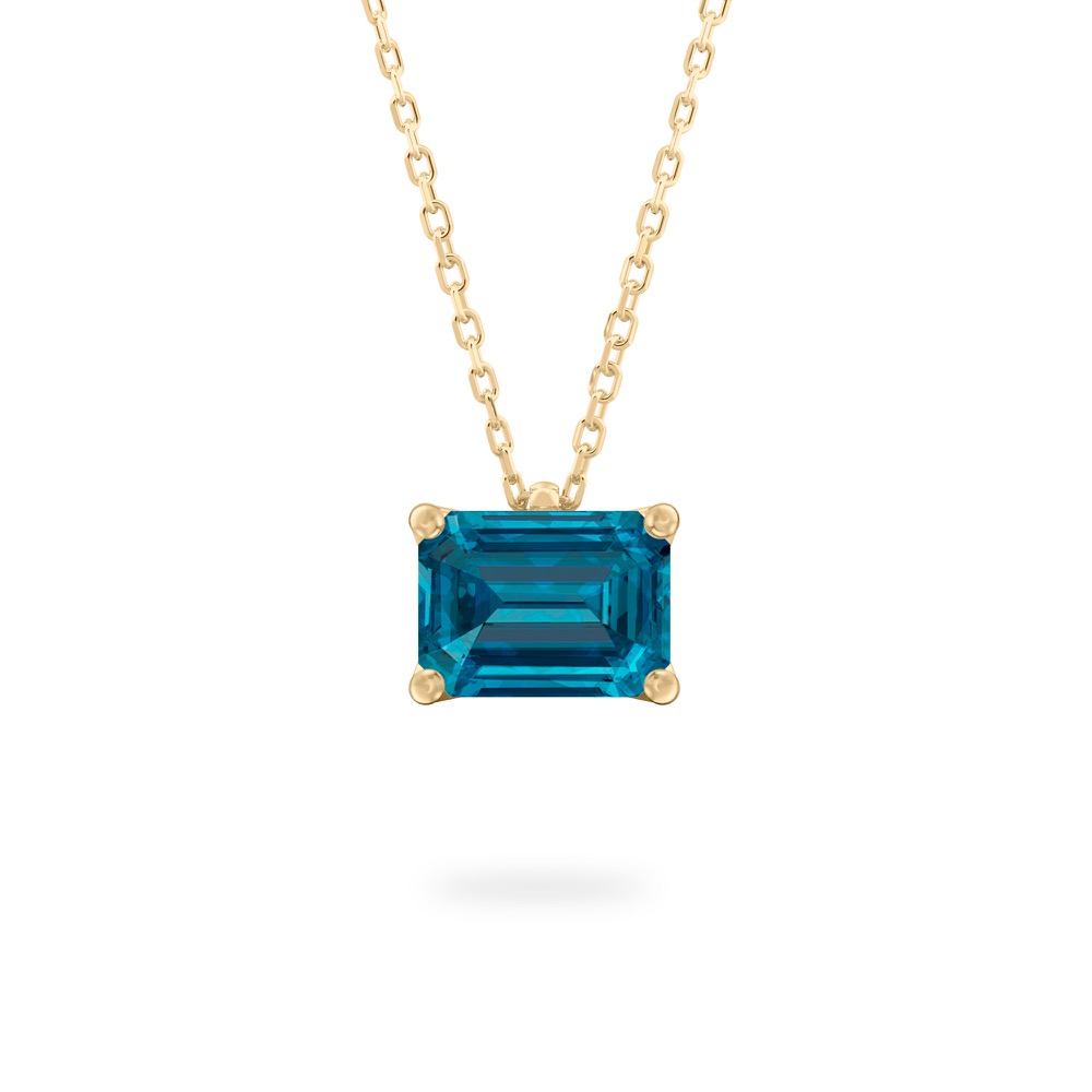 London Blue Topaz Ripple Necklace