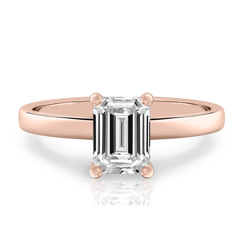 Anna Basket Setting Solitaire Engagement Ring