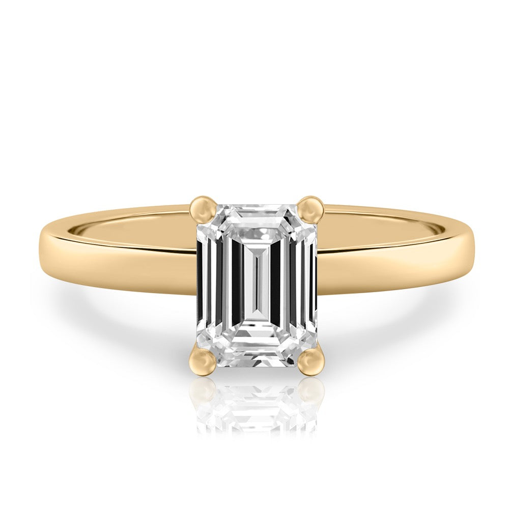 Anna Basket Setting Solitaire Engagement Ring