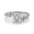Faye Bypass Nature Inspired Engagement Ring