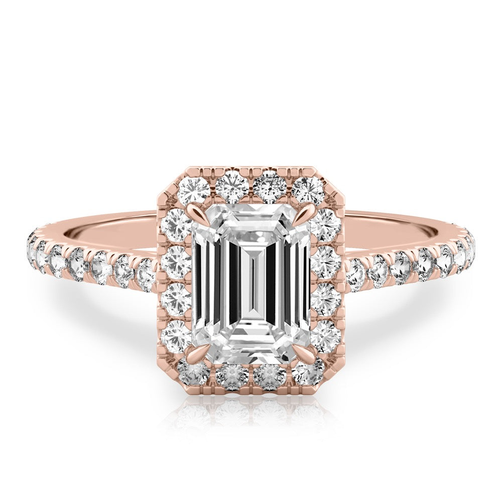 Sophie Cushion Halo Ring