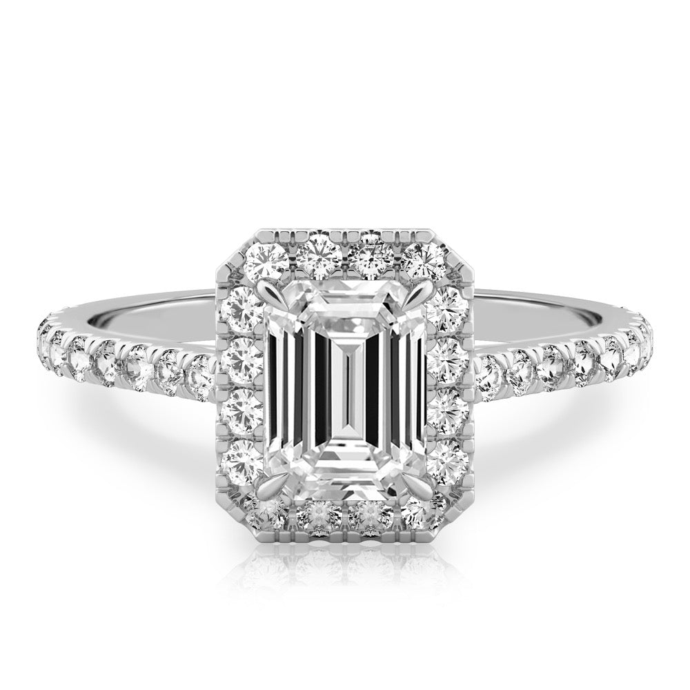Sophie Cushion Halo Ring