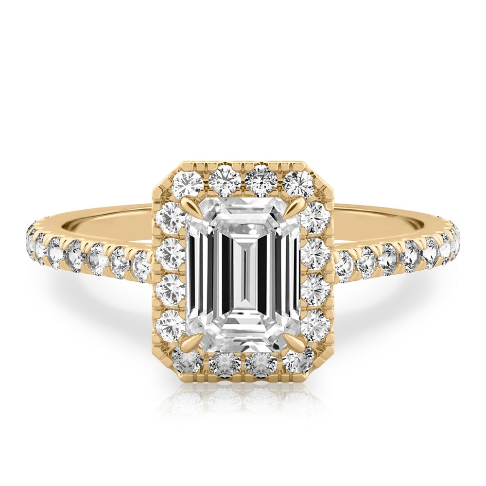 Sophie Cushion Halo Ring