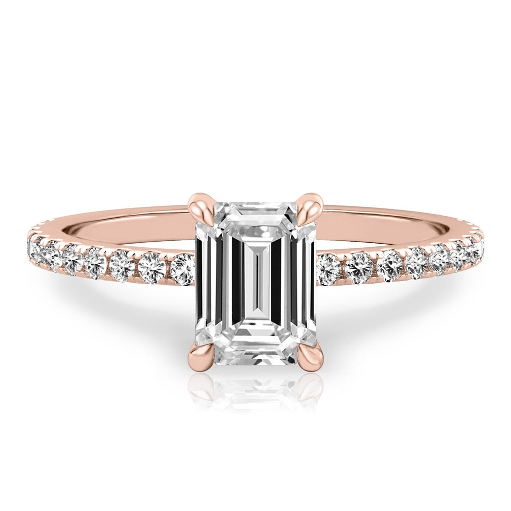 Celine Delicate Pave Engagement Ring