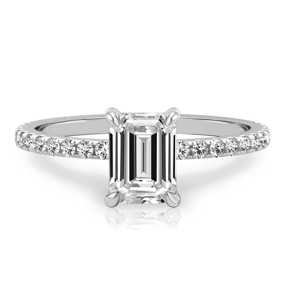 Celine Delicate Pave Engagement Ring