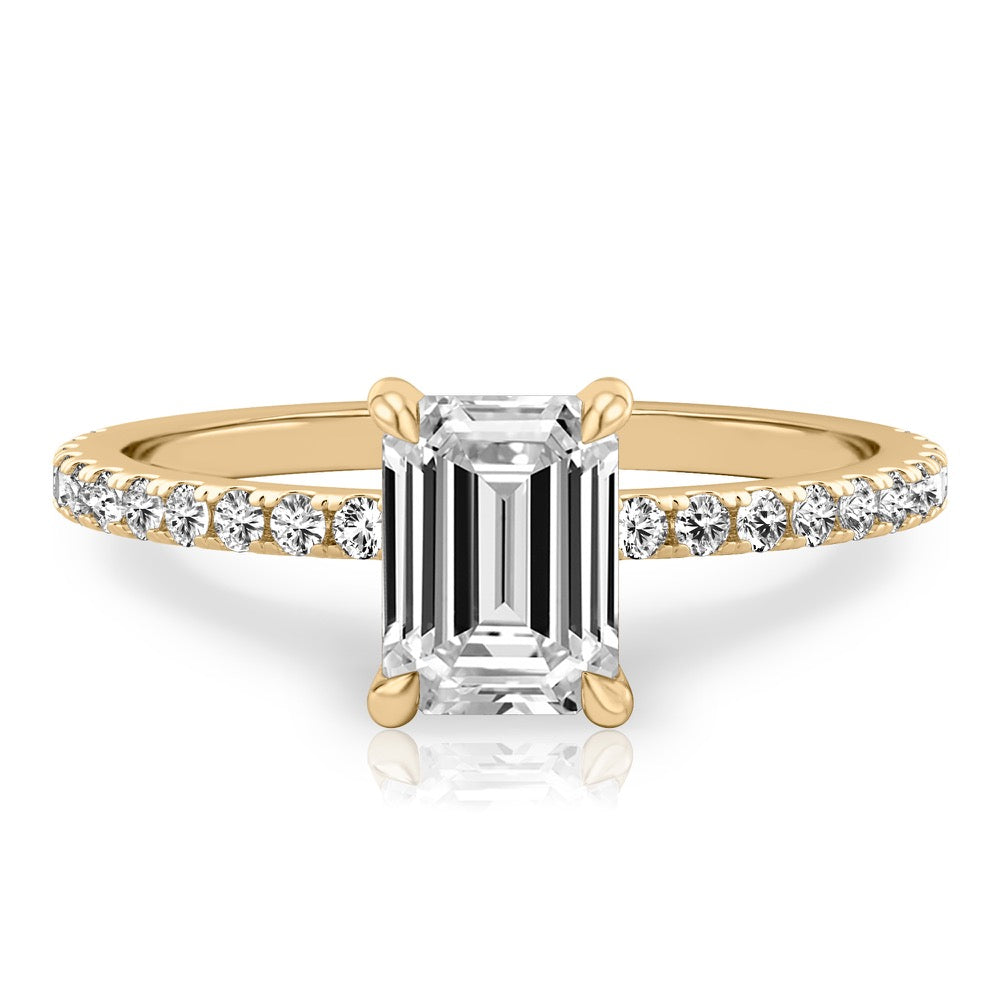 Celine Delicate Pave Engagement Ring