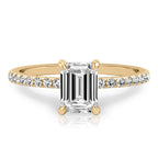 Celeste Pavé Hidden Halo Engagement Ring