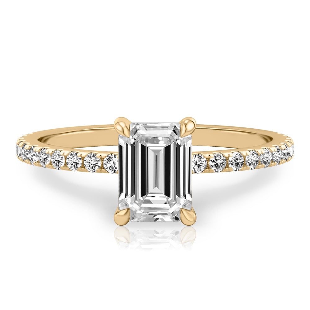 Celeste Pavé Hidden Halo Engagement Ring
