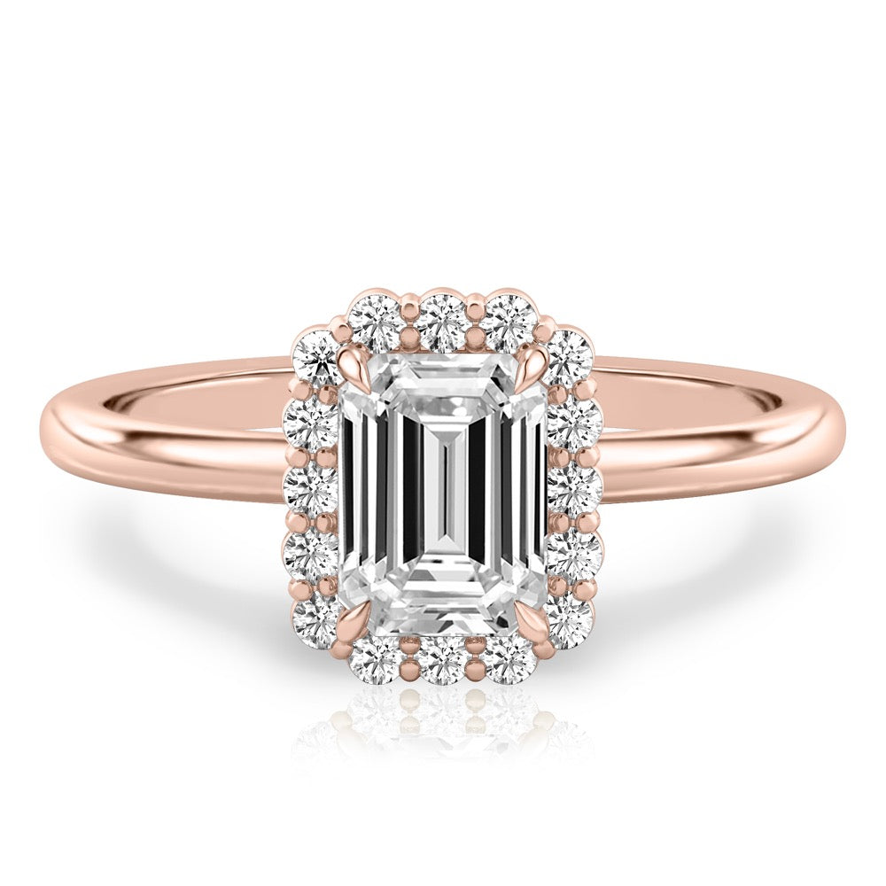 Elsa Floral Inspired Halo Ring