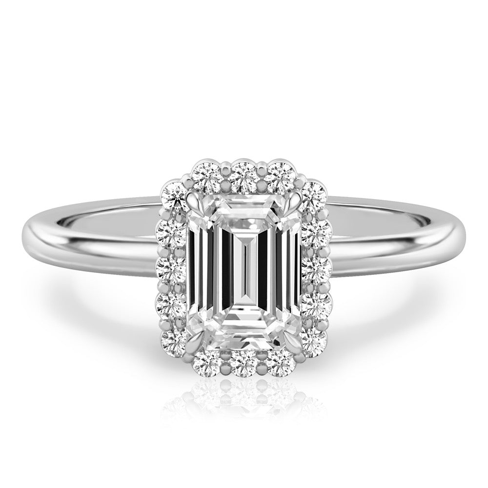 Elsa Floral Inspired Halo Ring