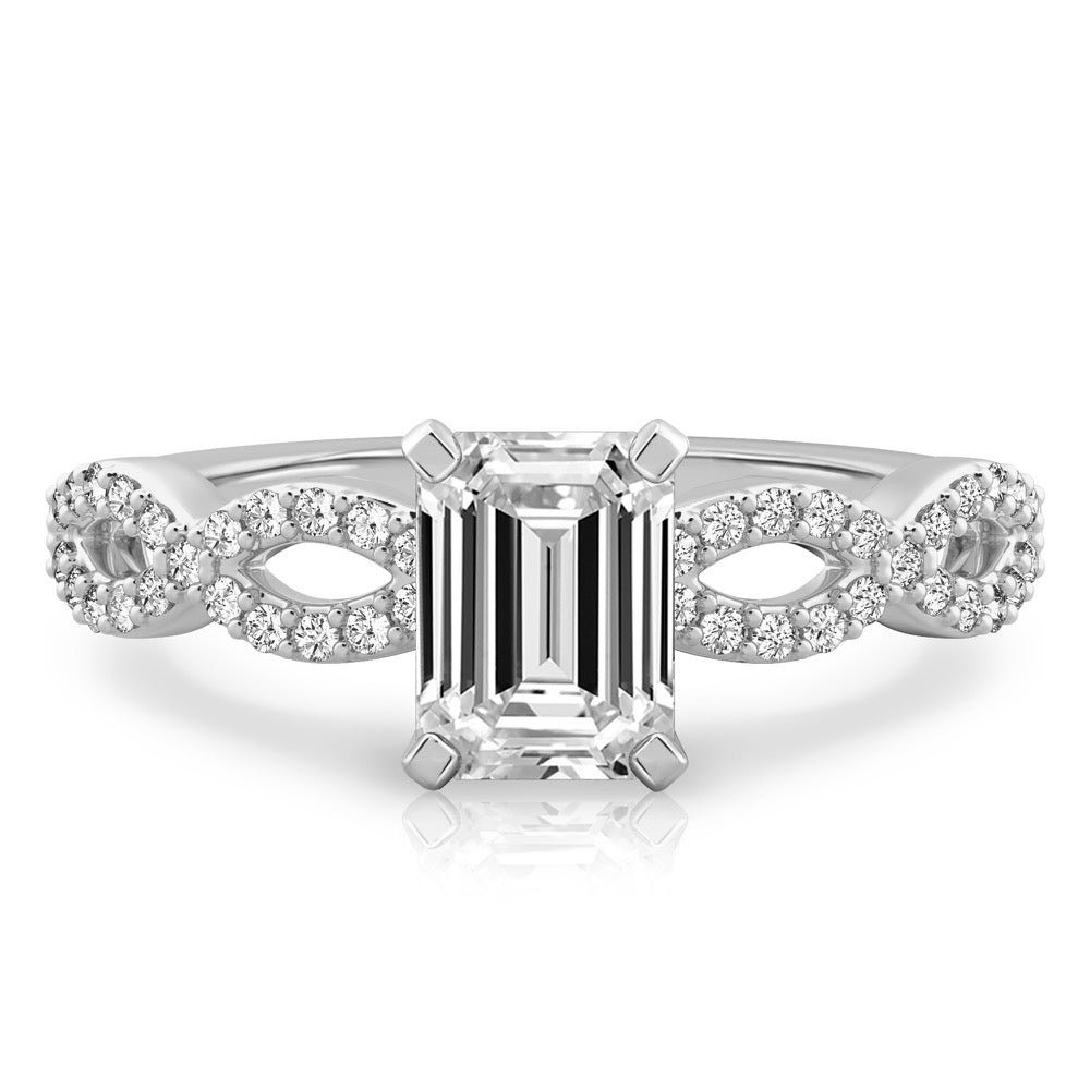 Infinity Infinity Engagement Ring with Diamonds