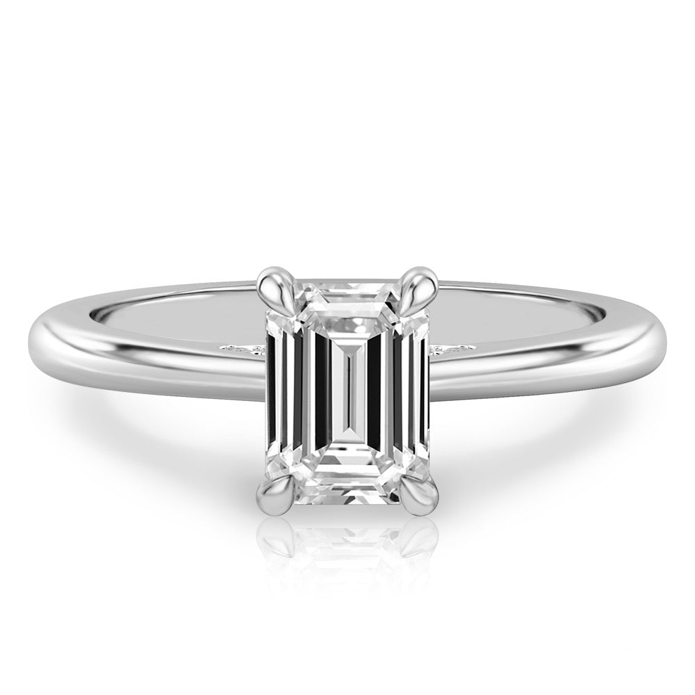 Cosette Pavé Bridge Engagement Ring