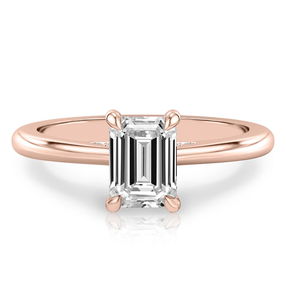 Cosette Pavé Bridge Engagement Ring