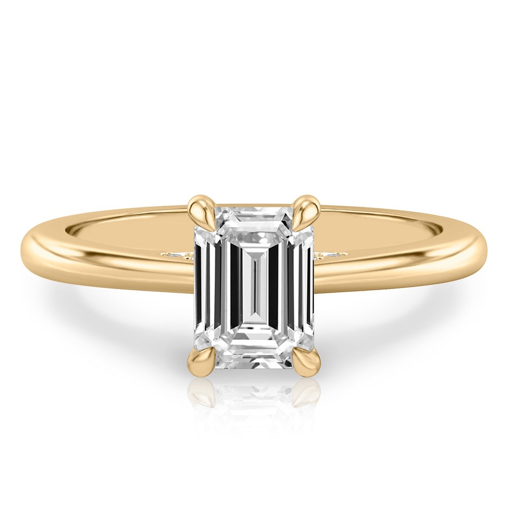 Cosette Pavé Bridge Engagement Ring