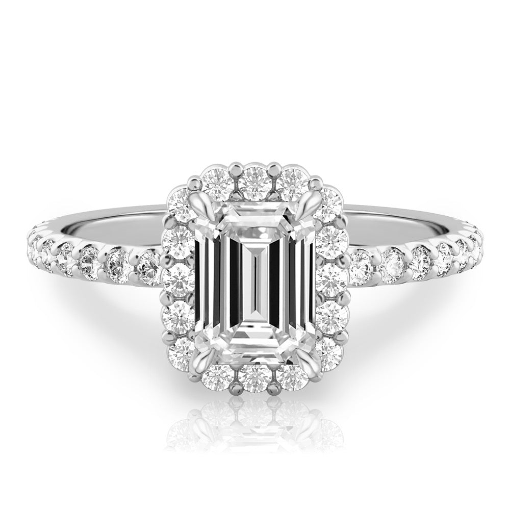 Elsa Floral Inspired Halo Ring