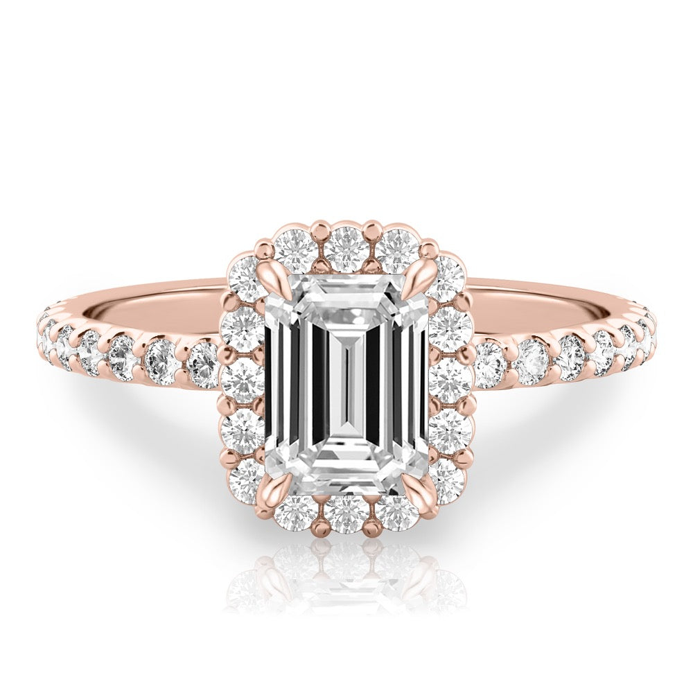 Elsa Floral Inspired Halo Ring