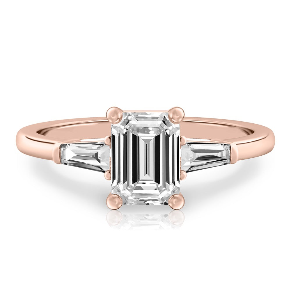 Tapered Baguette Tapered Baguette Engagement Ring