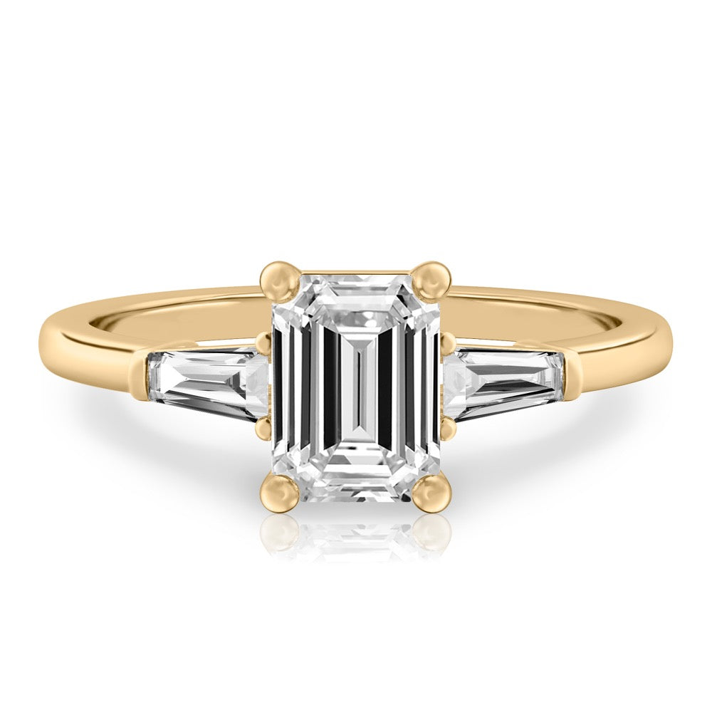 Tapered Baguette Tapered Baguette Engagement Ring