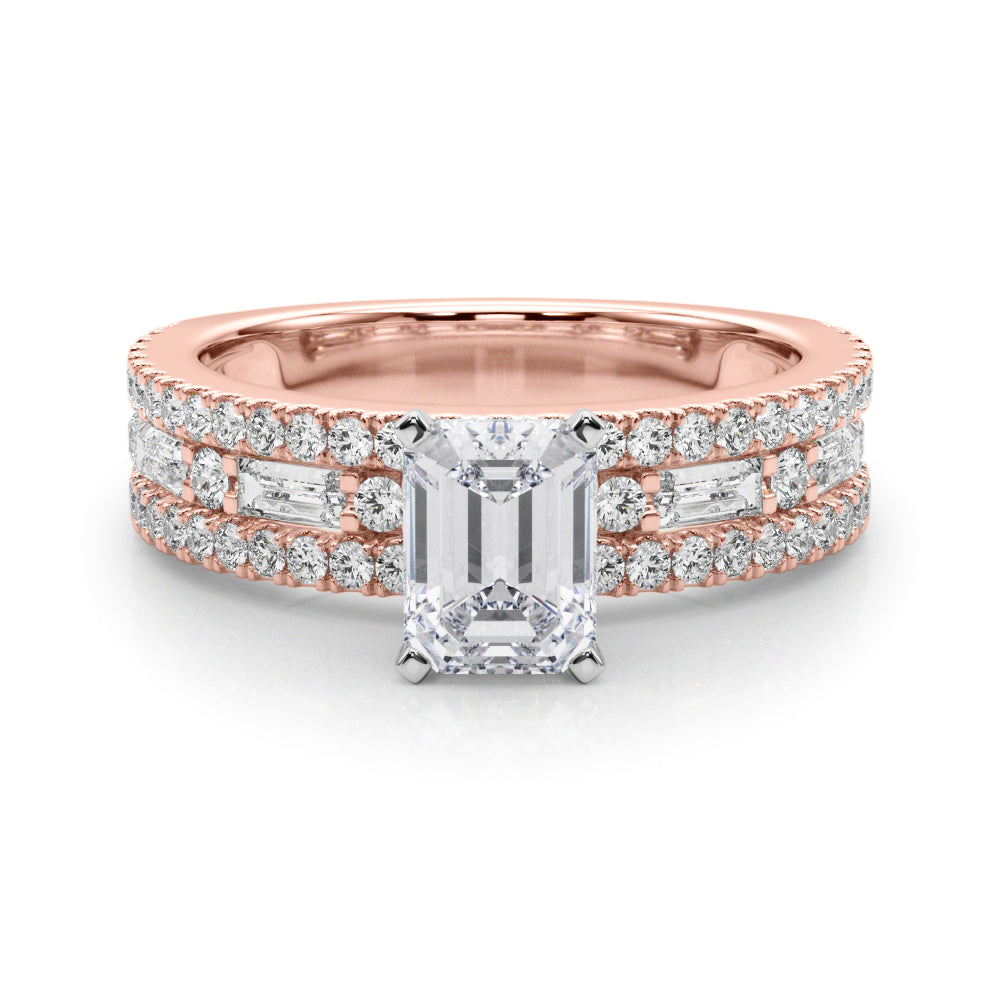 Monroe Triple Row Engagement Ring