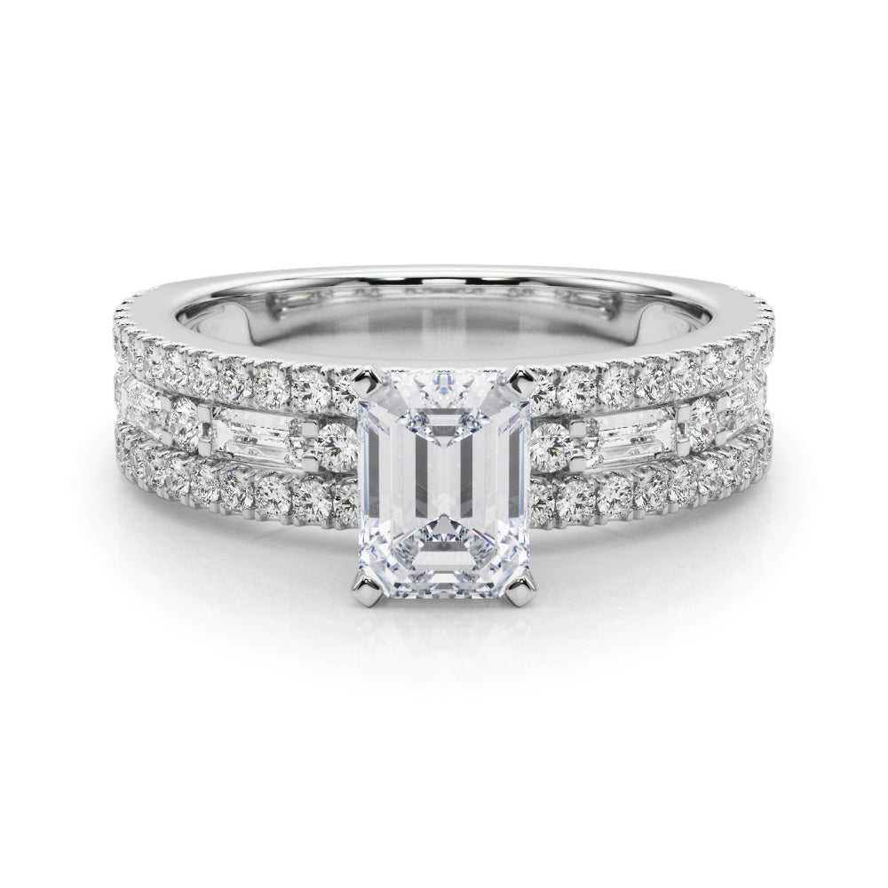 Monroe Triple Row Engagement Ring